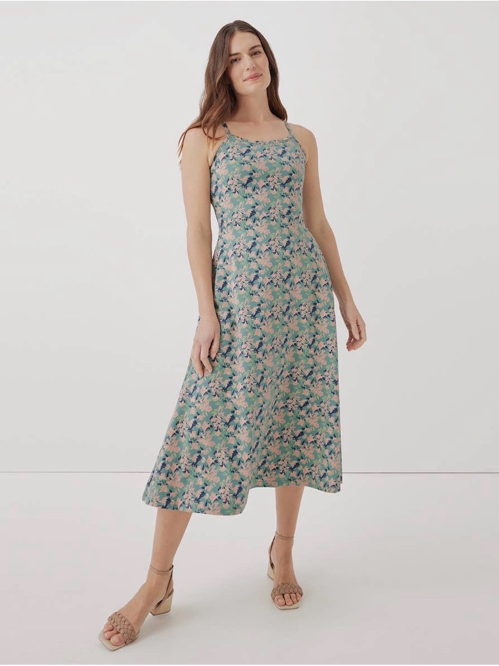 Pact Organic Cotton Fit & Flare Dress